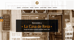 Desktop Screenshot of lacasaderesa.com