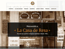 Tablet Screenshot of lacasaderesa.com